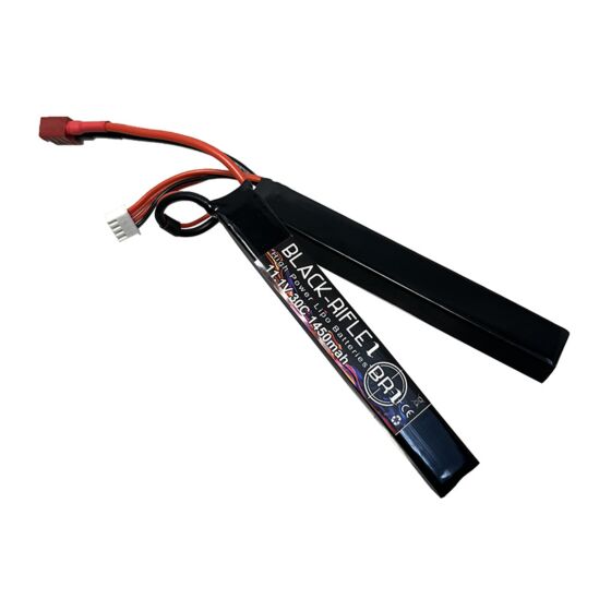 BlackRifle1 batteria lipo CQB separata 1450 11.1v 30c (Connettore T Deans)