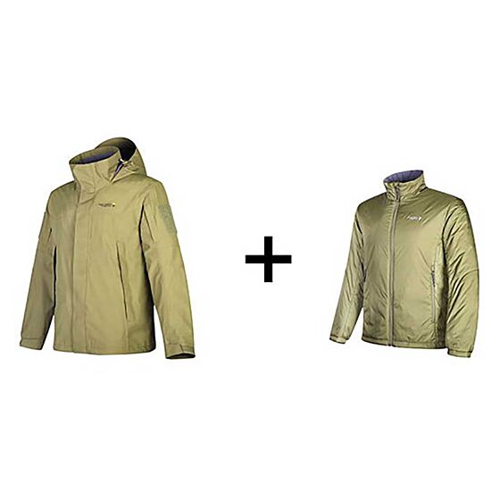 Dragon Tooth giacchetto Pro Shell 3 in 1 jacket (khaki) (dt15-co06-kk)
