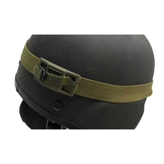 Sop banda elastica occhi di gatto per elmetto/zaino (verde)