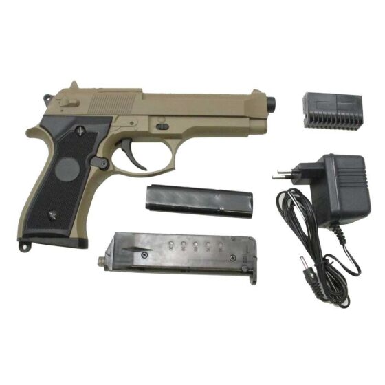 Cyma pistola elettrica m92f aep full set (tan)