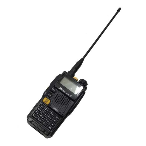 Midland CT590 UHF/VHF hi performance dual band transceiver (black)