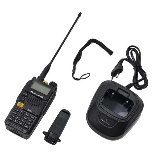 Midland CT590 UHF/VHF hi performance dual band transceiver (black)