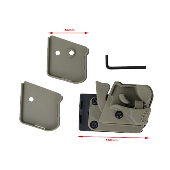 CTM holster fondina rigida per pistola Action Army AAP01 (dark earth)