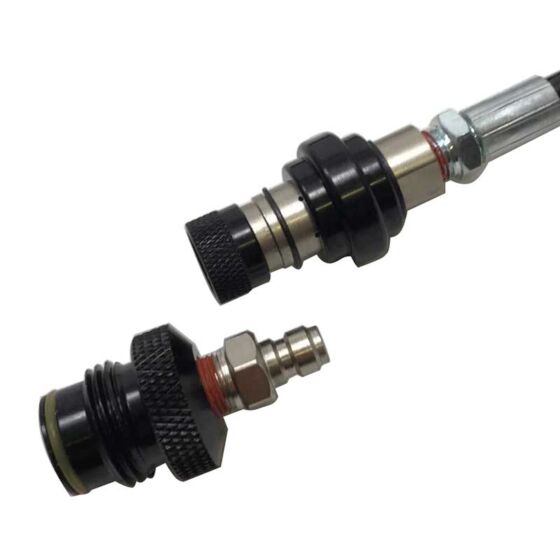 PROTO tubo di connessione con valvola di sfiato per bombole HPA (acciaio)
