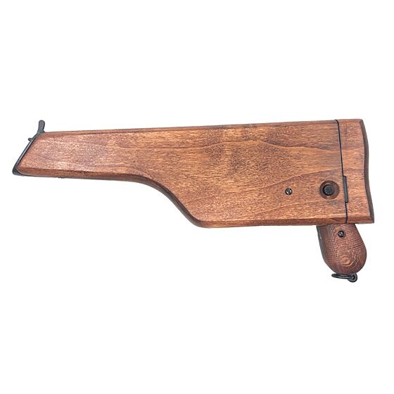 Denix pistola da collezione C96 con calciolo e grip in legno