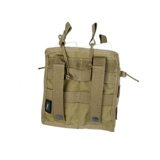 TMC tasca aperta caricatore m16 doppio vano tan