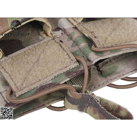 Emerson double open top m16 mag + pistol mag pouch (multicam)
