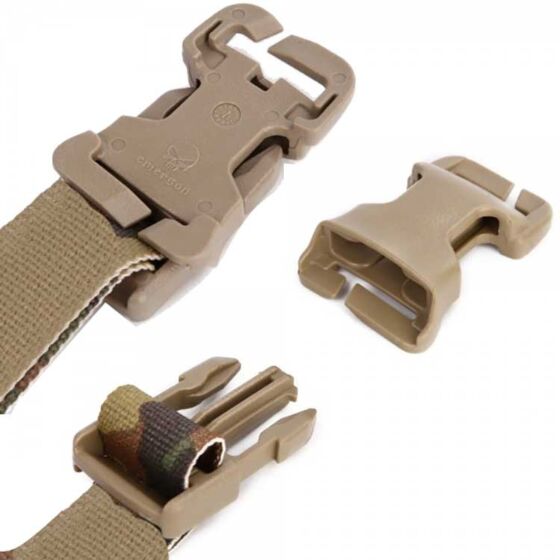 Emerson HS style strap kit with safety buckles (coyote brown)