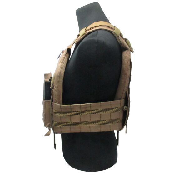 Emerson giubbino tattico 420 plate carrier (coyote brown)