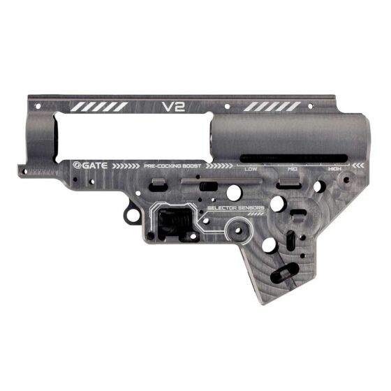 GATE gearbox EON CNC da 8mm sgancio rapido per fucili elettrici ver.2 (Titanium coated)