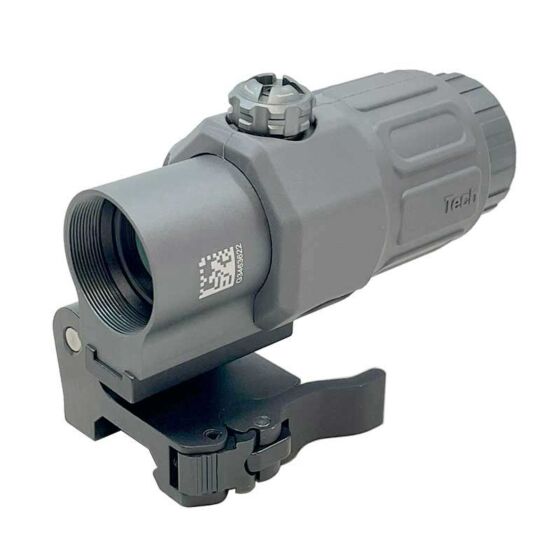 EVG ottica G33 ingranditore 3x con anello abbattibile MILSPEC (grigio)
