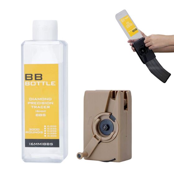 WOSPORT carica pallini speedloader + bb bottle (tan)