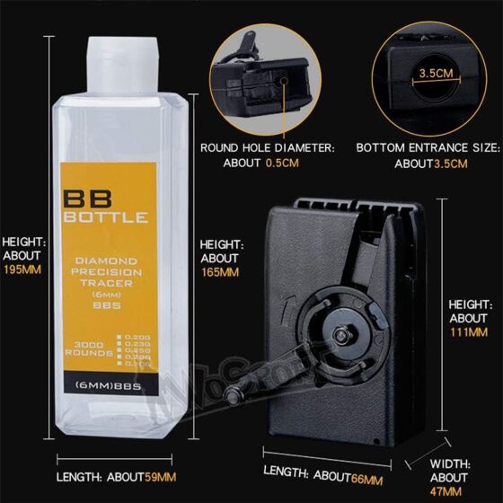 WOSPORT carica pallini speedloader + bb bottle (mc)