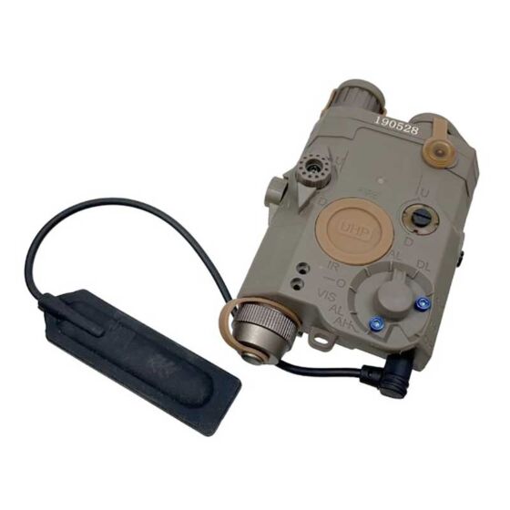 Element puntatore laser/torcia PEQ15 UHP dual pointer per slitte 20mm (tan)