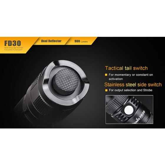 Fenix torcia tattica FD30 a fascio regolabile