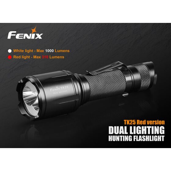 Fenix torcia tattica tk25 Red Version