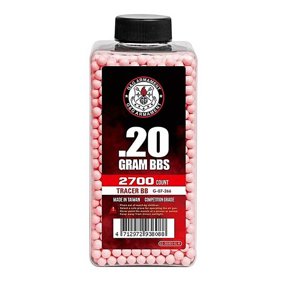 G&G bottiglia pallini traccianti ROSSI 0.20g (2700bb)
