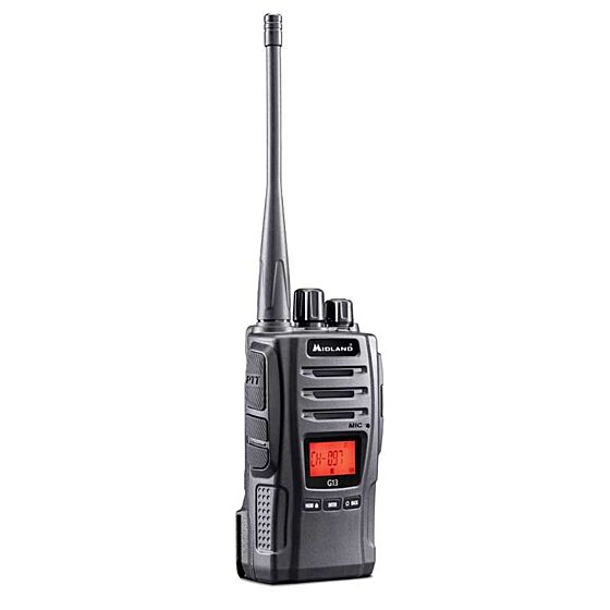 Midland G13 PMR radio transceiver with earphone (black)