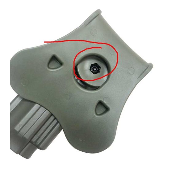 Amomax Gen.2 polymer holster for 1911 Hi Capa pistol (Dark earth)