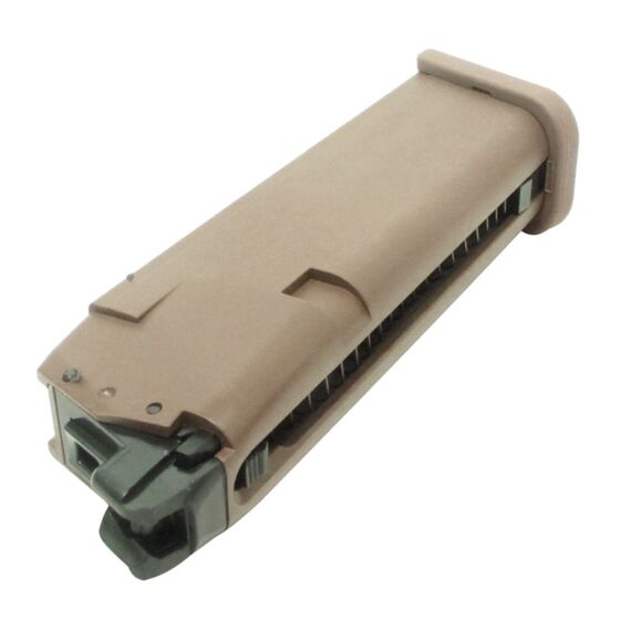 Umarex 22rd magazine for Glock 19X gas pistol (tan)