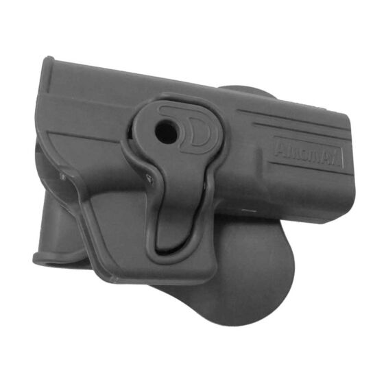 Amomax fondina rigida CQB per pistole glock (nera)