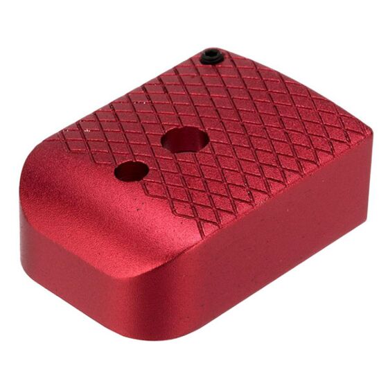 5ku aluminum magazine base type 4 for hi capa gas pistol (red)