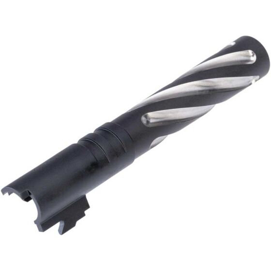 5KU canna esterna in acciaio TORNADO 5"" per pistola a gas hi capa (nera)