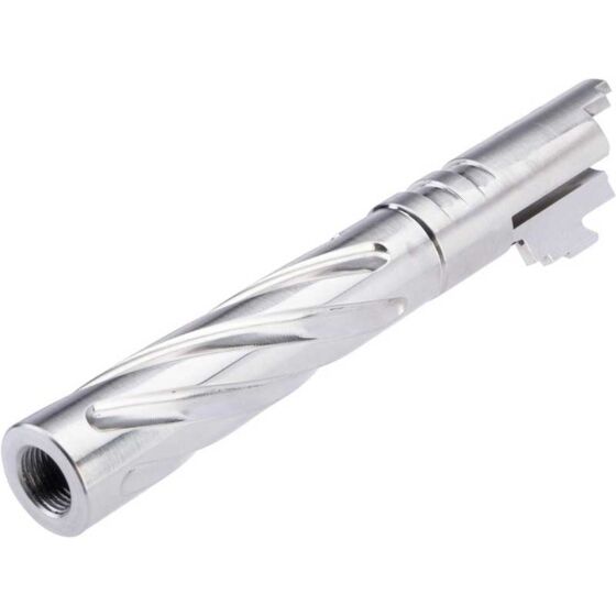5KU canna esterna in acciaio TORNADO 5"" per pistola a gas hi capa (silver)