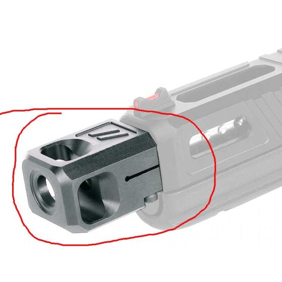 5KU compensatore ZEV PRO V.2 per pistola g17/g19 Gen.5 (grigio)
