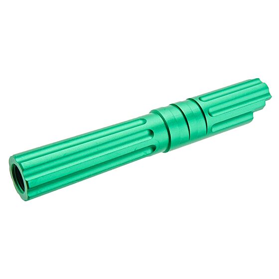 5KU canna esterna in alluminio LW 4.3"" per pistola a gas Hi Capa (verde)