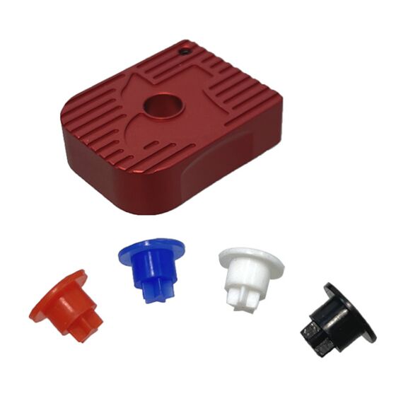 5KU STI 2011 aluminum magazine base for hi capa gas pistol (red)