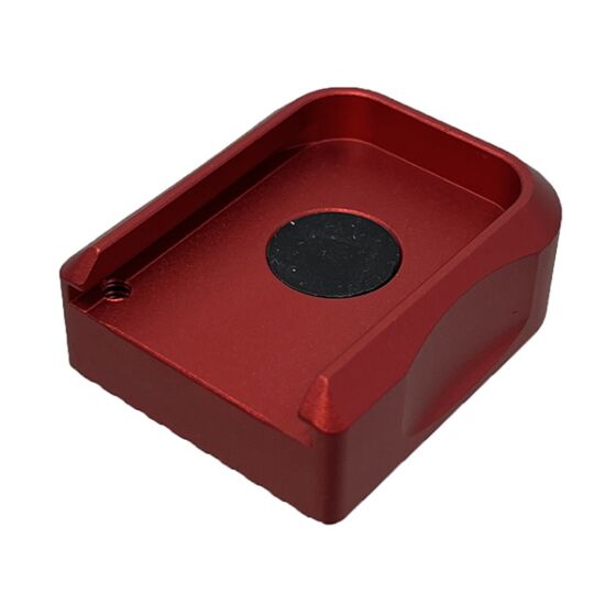 5KU STI 2011 aluminum magazine base for hi capa gas pistol (red)