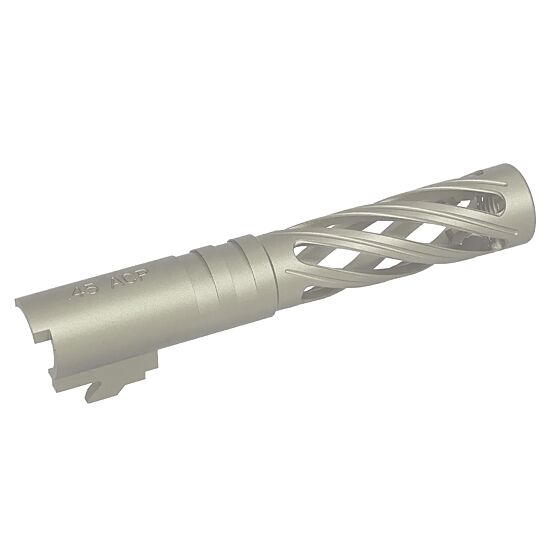 5KU canna esterna in alluminio FORATA per pistola a gas Hi Capa 4.3 (silver)