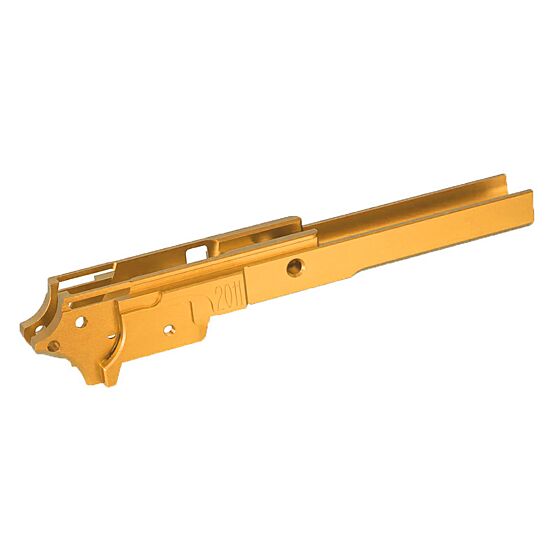 5KU  4.3" 2011 type-1 CNC aluminum frame set for Marui Hi capa gas pistol (gold)