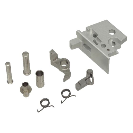 5KU Set Castello alluminio CNC 4.3"RAIL type-2 per pistola a gas Marui HI-CAPA (silver)