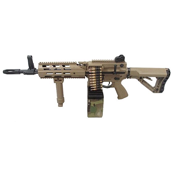 G&G cm16 LMG tactical electric gun (tan)