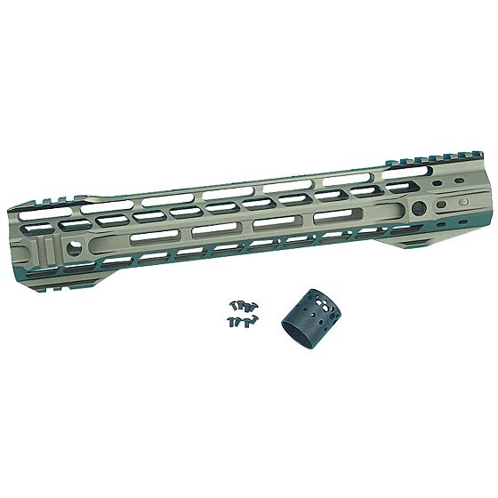 G&P M-LOK 12.5 inches rail for m4 rifle (tan)