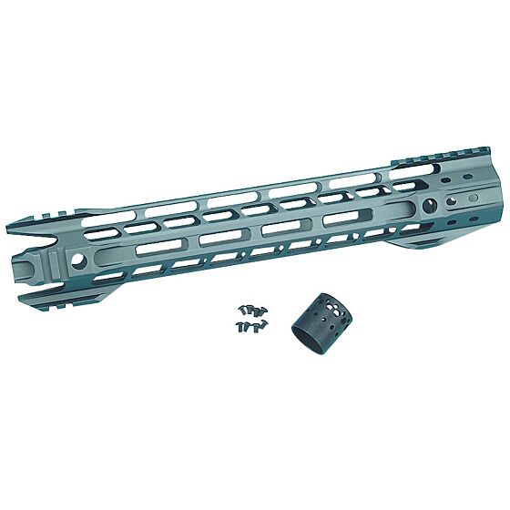 G&P astina Phantom M-LOK da 12.5 pollici per fucile m4 (grigia)
