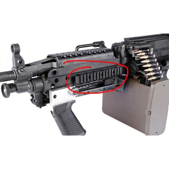 G&p m249 rail set per mitragliatrici Minimi