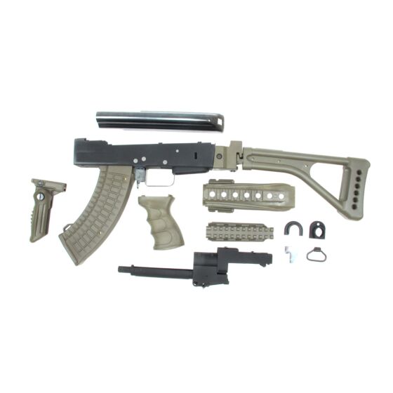 G&p kit conversione calcio pieghevole per ak verde