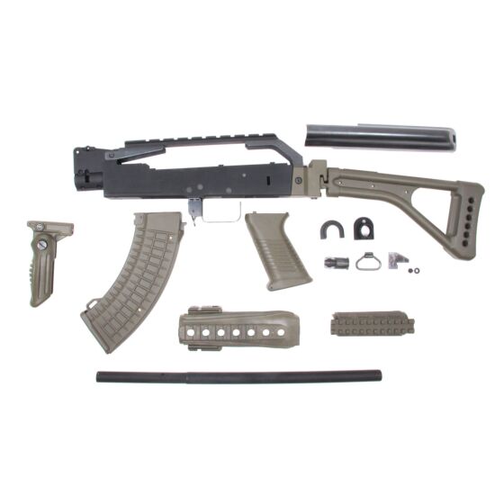 G&p tactical conversion con calcio pieghevole per ak verde