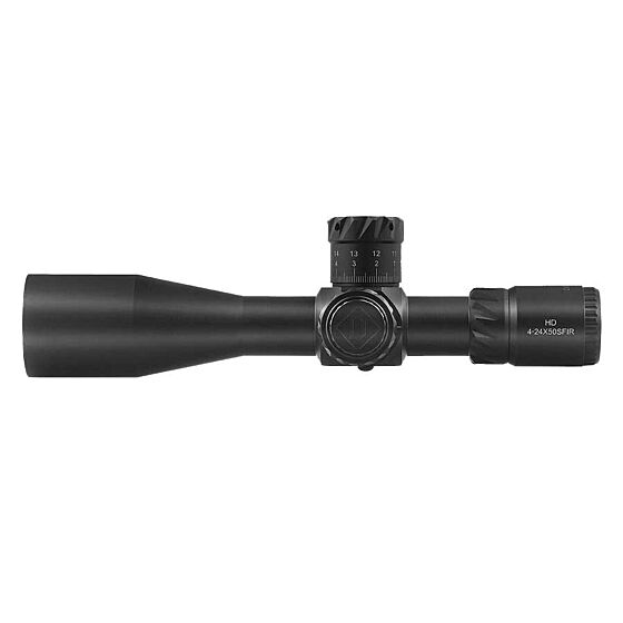 Discovery HD 4-24x50sfir FFP rifle scope (with mount rings)