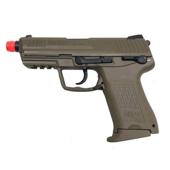 Umarex pistola a gas HK45c scarrellante (tan)