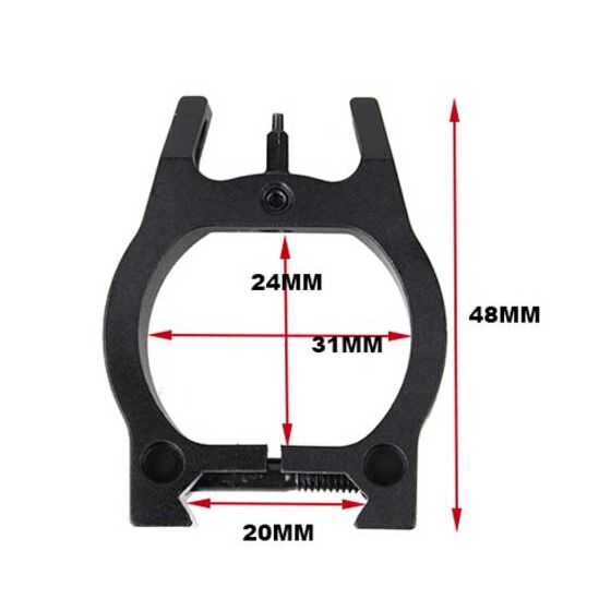 TMC mirino porta torcia per flat top 20mm (nero)