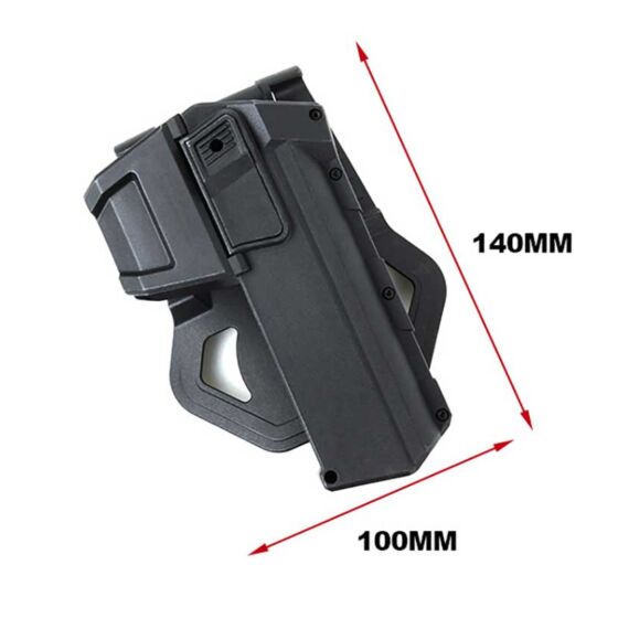 TMC fondina rigida light bearing per pistola tipo glock (nera)