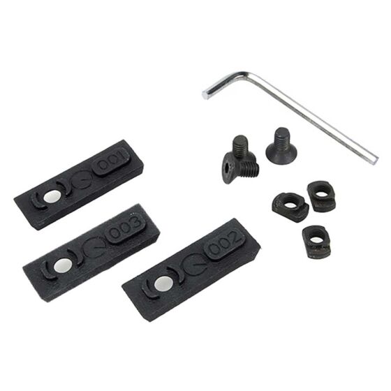 SOTAC set ferma cavi in nylon AS style per astine M-LOK (nera)