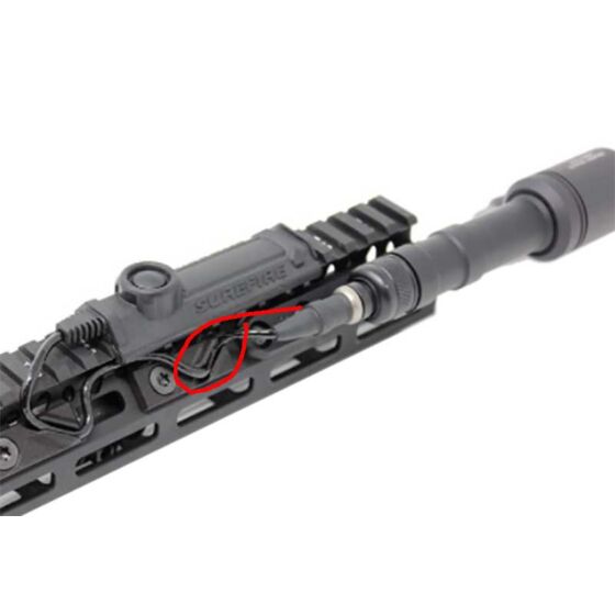 SOTAC AS style nylon cable clip set for M-LOK handguards (dark earth)