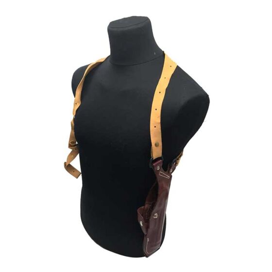 SOP shoulder leather holster for large auto pistol