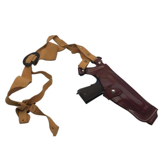 SOP shoulder leather holster for large auto pistol