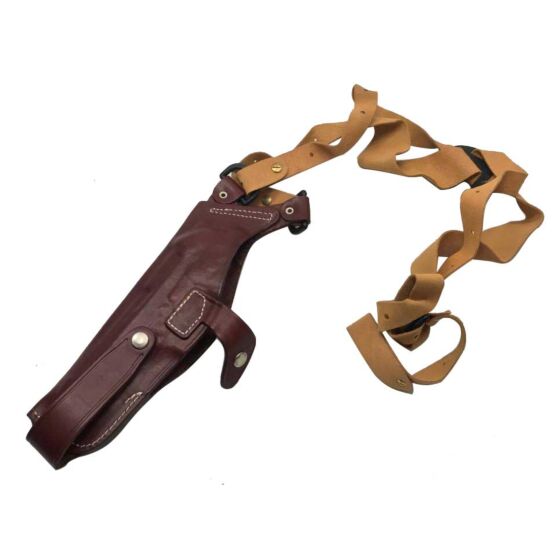SOP shoulder leather holster for large auto pistol